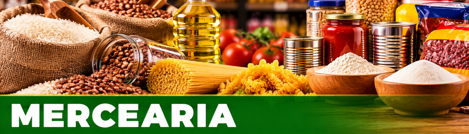 Mercearia Colorida com Produtos Essenciais